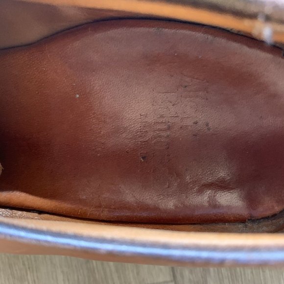 Allen Edmonds Leather Oxford Dress Shoes Mens Size 8.5 D Brown Rubber Sole Lace main image 5